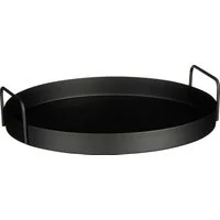 Mica Decorations Dekotablett Mica Tablett Razz schwarz Eisen 6,5 x 30 cm