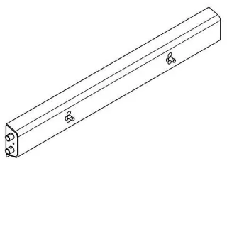 KWC Aquarotter Armatureneinheit, Edst., W.-Mont., 2 Waschplätze, 1200 mm, Wasser links, 2030070852 2030070852