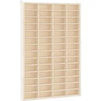 vidaXL Regal Sammlervitrine aus Holz mit 56 Fächern 40 x 4,5 x 60 cm, 1-tlg.