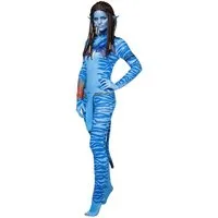 Maskworld Kostüm Blaue Stammeskriegerin - Karneval Faschingskostüm, Na'wie cool ist das denn?! Wasserblaues Filmkostüm im Stil des große