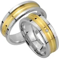 Trauringe123 Trauring Hochzeitsringe Verlobungsringe Trauringe Eheringe Partnerringe SILBER GOLD PLATIERT 173