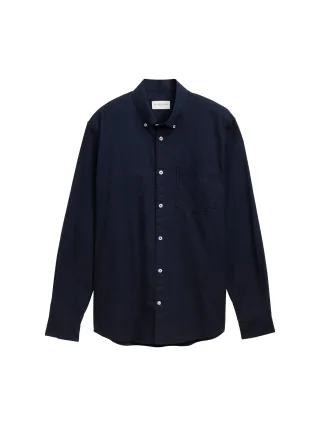 Tom Tailor - Regular Fit Hemd mit Brusttasche navy - Gr. - XXXL