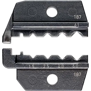 KNIPEX Crimpeinsatz für gedrehte Kontakte (Harting) 80 mm - 974961