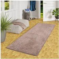 Snapstyle Hochflor-Teppich Luxus Hochflor Langflor Läufer Teppich Milano, Rechteckig, Höhe: 43 mm