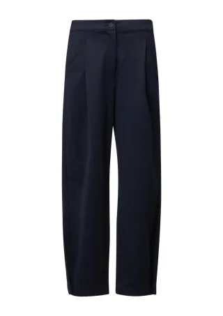 s.Oliver Red Label - Stoffhose im Barrel Fit mit hoher Taille blau - Gr. - 44
