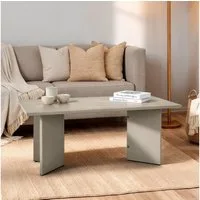 IDIMEX Couchtisch MESA, moderner Wohnzimmer Tisch aus Massivholz, Sofatisch 110x60 cm grau