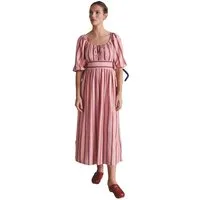 Cath Kidston Maxikleid Cath Kidston Viskose-Midikleid mit Ballonärmeln (1-tlg)