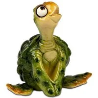 formano Dekofigur Schildkröte Harry grün sitzend 9 cm - Kunststein - glänzend (1 St)