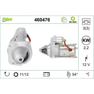 Valeo Starter 2,2 kW Citroen C25 Cx Peugeot J5 2,5 460476