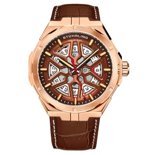 Braun Gio Schweizer Automatik 44mm Skelett