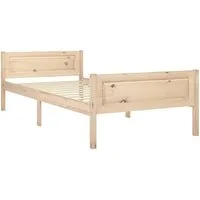 vidaXL Bett Massivholzbett Kiefer 90x200 cm