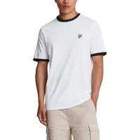 Lyle & Scott T-Shirt T-Shirt Lyle&Scott Ringer kontrastfarbene Bündchen