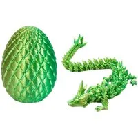 Jumpeak Tierfigur 3d drache,3d tiere,tiere figuren,Kinderspielzeug,ostern deko (ostergeschenke kinder, 22 cm Drache + 8,5 cm Drachenei), Mehrere Farben,künstlerische Kreationen,dekoration wohnzimmer