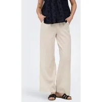 ONLY Schlupfhose ONLBRUXELLES MW LIN BL TIE PANT PNT NOOS Sommerhose mit Leinen
