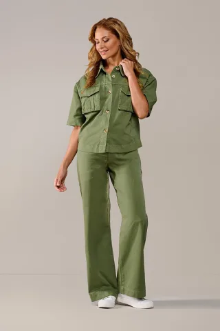 Lina Bluse Olivgrün
