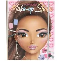 Depesche Schmuckset TOPModel Makeup Kreativ-Mappe mit Model Motiven zum Selbstgestalten, Inkl. Make Up Palette und Pinseln
