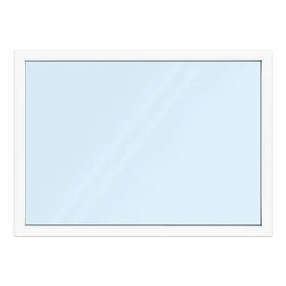 Fenster 180x130 cm, Kunststoff Profil aluplast IDEAL® 4000, Weiß, 1800x1300 mm, einteilig festverglast, 2-fach Verglasung, individuell konfigurieren
