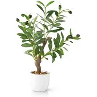 Kunstpflanze Olivenbaum künstlich klein, Kunstpflanzen wie echt Olive, PASCH