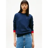 Tommy Jeans Sweatshirt TJW REG S FLAG CREW mit Logostickerei, Regular Fit