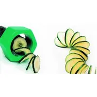 HIT Trading Gemüseschneider GEMÜSE SPIRALSCHNEIDER Ø5,5cm Grün Gemüseschneider Gurkenschneider 83, Schneider