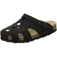 AFS-Schuhe 2993C20 Clogs Pantolette für Damen mit Fußbett, bequeme Hausschuhe aus Leder