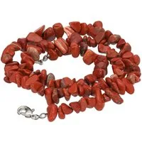 Lebensquelle Plus Kette ohne Anhänger Jaspis, rot Splitterkette, 45 cm + Verschluss