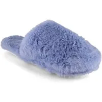 Fluffys Softina Damen Pantoffeln, blau, warm, weich Hausschuh