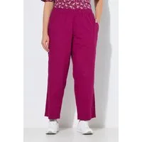 Ulla Popken 7/8-Hose 7/8-Hose Ruby geformtes Knie gerades Bein
