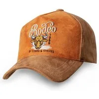 Stars & Stripes Baseball Cap Rodeo Western-Cap im Wildleder-Look