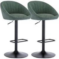 CHAIRUS Barhocker 2er Set, Drehhocker mit Rückenlehne, Küchenhocker, Barstuhl (2 St), Barhocker zum Essen mit Sitzhöhe von 64-86 cm
