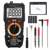 TACKLIFE Multimeter Digital Multimeter Strommessgerät mit 6000 Counts, (Batterie nicht beigfügt)