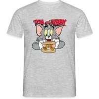 Spreadshirt T-Shirt Tom Und Jerry Maus-Sandwich Männer T-Shirt (1-tlg)