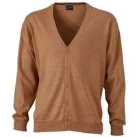 Daiber Cardigan JN 661 Herren V-Neck Cardigan Leichte Strickqualität
