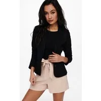 ONLY Jerseyblazer ONLPOPTRASH – 2-Knopf Blazer mit taillierter Silhouette regular fit, Milano Rib, Materialmix, Reverskragen, unifarben