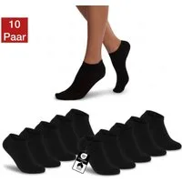 NERS Kurzsocken aus Baumwolle 10 Paar, Damen und Herren ohne Naht, mit Komfortbund (10-Paar, 10) Sneaker socken, Atmungsaktive, Ohne Gummidruck, Robust und Langlebig