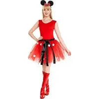 Metamorph Kostüm Mini Maus Tutu - Kostüm Tüllrock Karneval Fasching, Gepunkteter Petticoat im Retro-Look