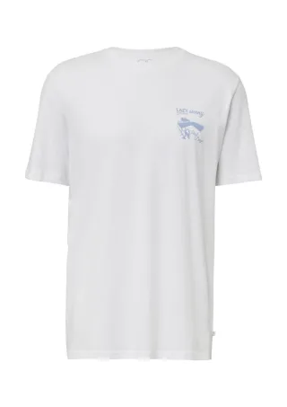 Q/S designed by - T-Shirt mit kleinem Print weiß - Gr. - XL