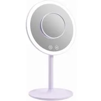 EMKE Kosmetikspiegel Macaron Tischspiegel mit Beleuchtung 3 Lichtfarben Dimmbar, 1X / 3X,90°Drehbar,USB Aufladbarer LED Schminkspiegel für Schminken