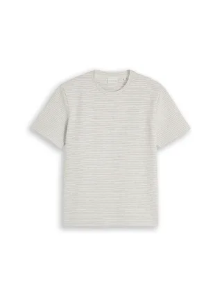 Tom Tailor - T-Shirt mit Streifenmuster white brown navy stripes - Gr. - XL