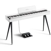 Donner Digitalpiano E-Piano 88 Tasten Hammermechanik, 256 Stimmen, für Anfänger OURA S100 (Set), Echte Berührung Starke Kompatibilität Einfaches Design Platz sparen