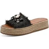 Tamaris Pantolette Plateau, Schlüpfschuh, Sommerschuh mit funkelnden Schmucksteine
