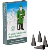 Crottendorfer Räucherkegel Original Crottendorfer Räucherkerzen Duft-Auswahl Weihnachtsdüfte (24 Stück pro Packung), Original Erzgebirge