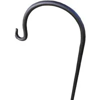 Deko-Impression Gartenstecker Stab Gartenstab m. Haken Laternenhaken Blumenhaken Eisen schwarz 100cm (1-St)