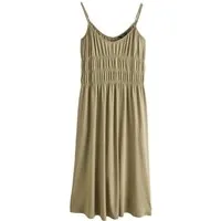 Next Midikleid Gesmoktes Minikleid mit dünnen Trägern (1-tlg)