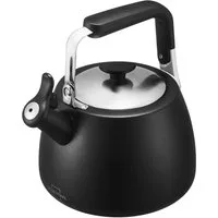 SILBERTHAL Wasserkessel Flötenkessel schwarz 3L