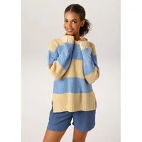 Aniston CASUAL Strickpullover im Colorblocking mit breiten Streifen