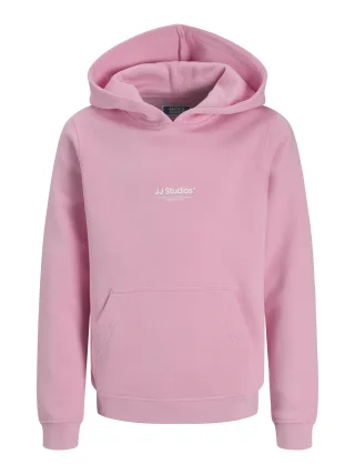 JACK&JONES - JJESOHO SWEAT HOOD NOOS JNR Prism Pink - Gr. - 152