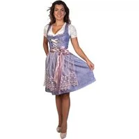 Trachtl Dirndl Trachtl - Midi Dirndl Alissa 2.Tlg Blau/Rosa 38