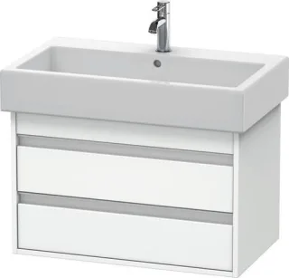 Duravit Ketho Waschtischunterbau wandhängend Weiß Matt 750x440x480 mm - KT663701818 KT663701818