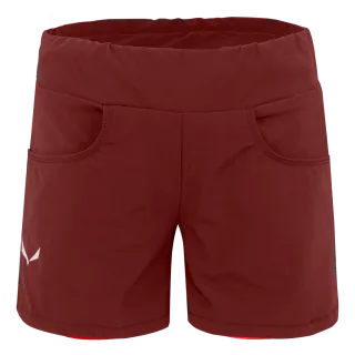 SALEWA - Agner Durastretch Mädchen Shorts - Rot (Gr.116)